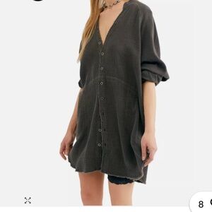 FP We The Free Charcoal Mini Dress size large
